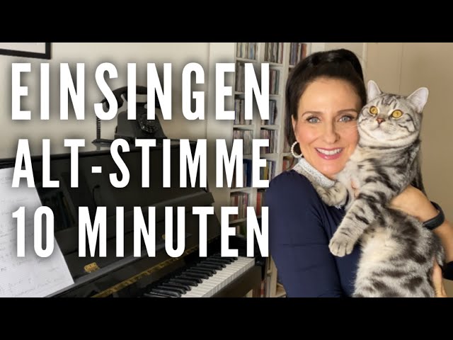 10 Min. Einsingen vor der Chorprobe für den Alt - Stimme aufwärmen