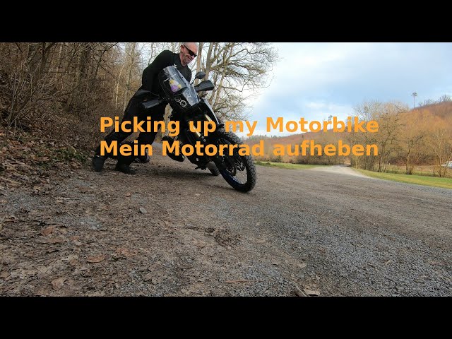 picking up my Ténéré 700 / meine Ténéré 700 aufheben