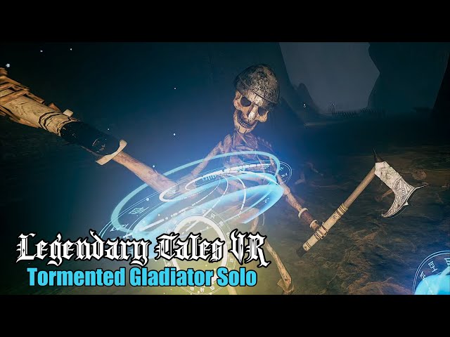 Soloing the Tormented Gladiator with a Lightning Build at Level 11 in Legendary Tales on PSVR2