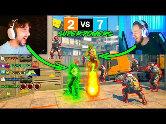 SUPER DIMA & JL vs. 7 STREAMERS (2v7)