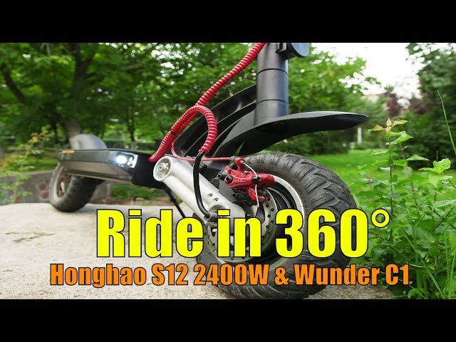 Riding the Honghao S12 in 360° with the Wunder360-C1