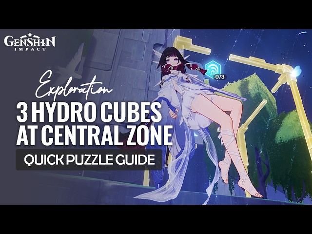 3 Hydro Elemental Cubes Quick Puzzle Guide | Temple Of Space Exploration | Genshin Impact Luna VI