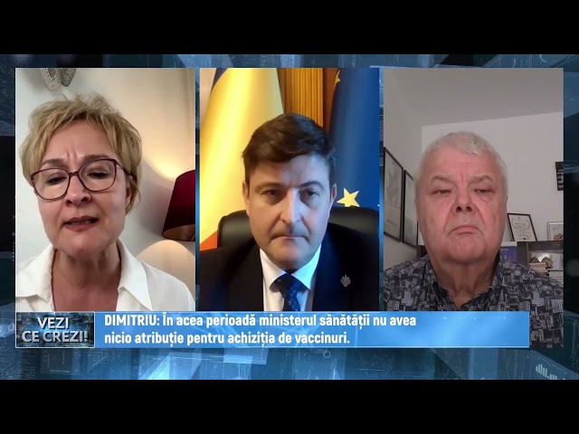 Dimitriu: Cățu, Gheorghiță and Iohannis must answer for the purchased vaccines