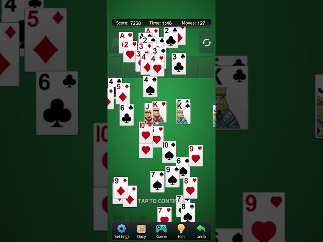 Classic Mobile Game Solitaire - Classic Game ASMR (432)