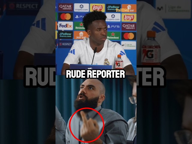 The rudest journalist ever asked Vini ridiculous question.😰😳