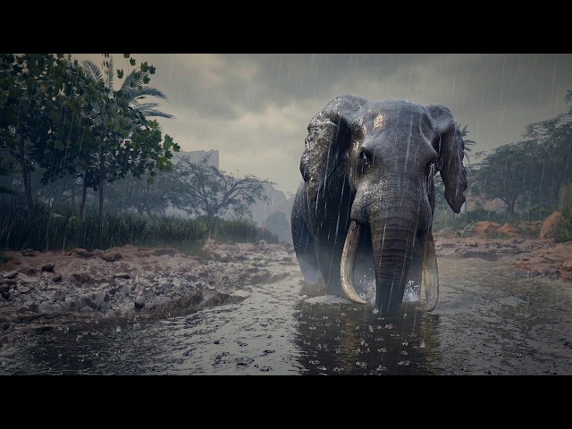 Crimson Desert | Jungle Walk in Heavy Rain | 4K