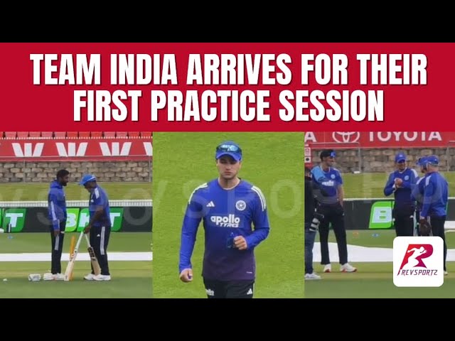 Team India arrives for their first practice session in Canberra ahead of the first T20I vs Australia