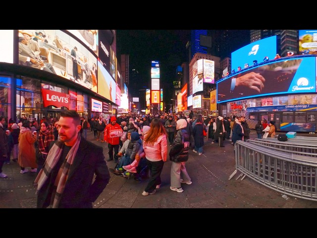 GoPro Max 2 VR180 Mod Sample Footage | Christmas Eve in Times Square
