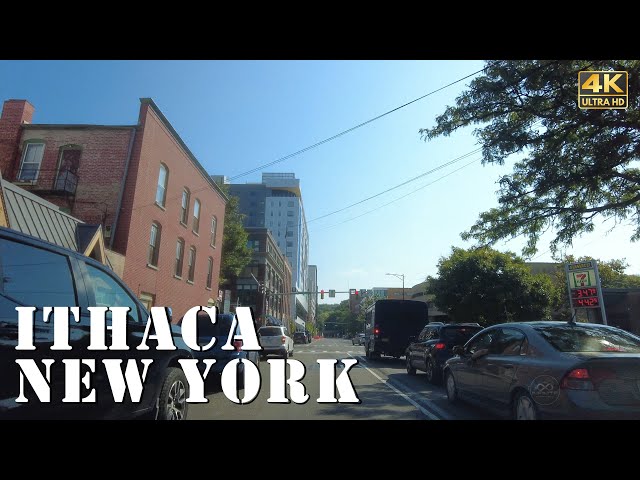 Ithaca, New York - [4K] Downtown Tour
