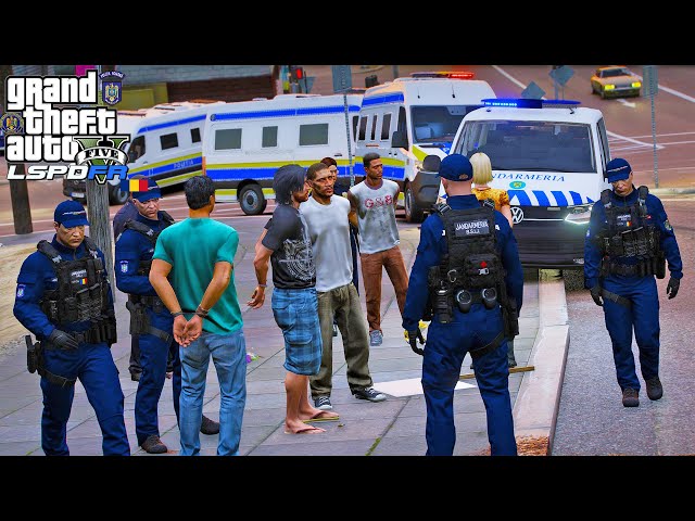 PROTEST INTERRUPTED BY GENDARMS - GTA5 - BSIJ GENDARMERIA - LSPDFR