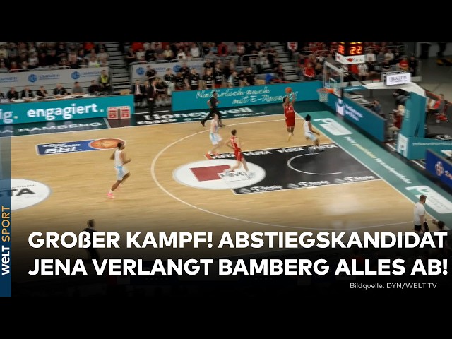 BASKETBALL: Abstiegskandidat Jena mit großem Kampf gegen die Bamberg Baskets! | Highlights #bbl