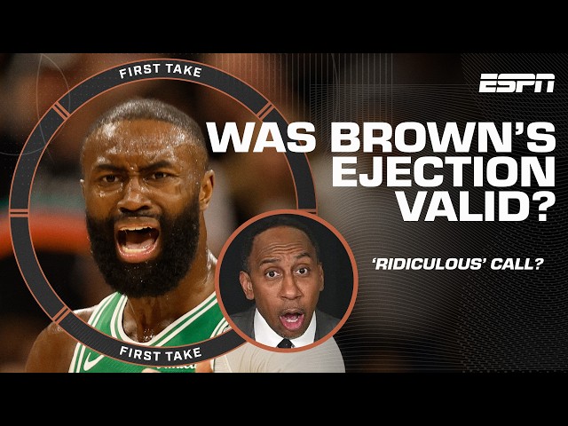 EGREGIOUS! 📢 Stephen A. SOUNDS OFF on Jaylen Brown’s ejection vs. SPURS | First Take
