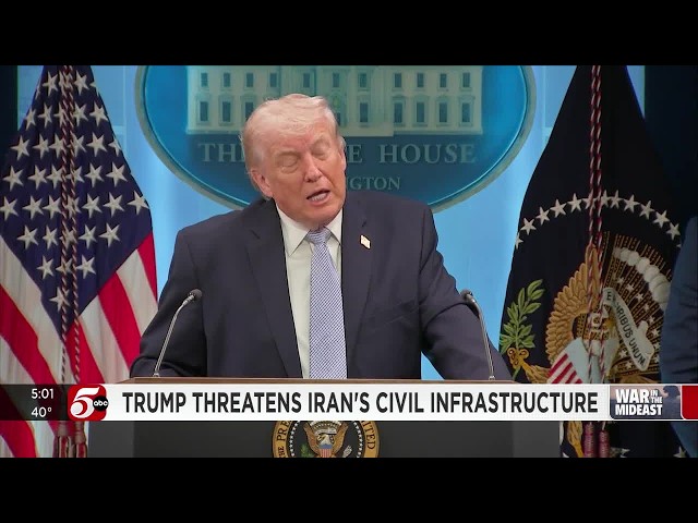 Trump threatens Iran's civil infrastructure