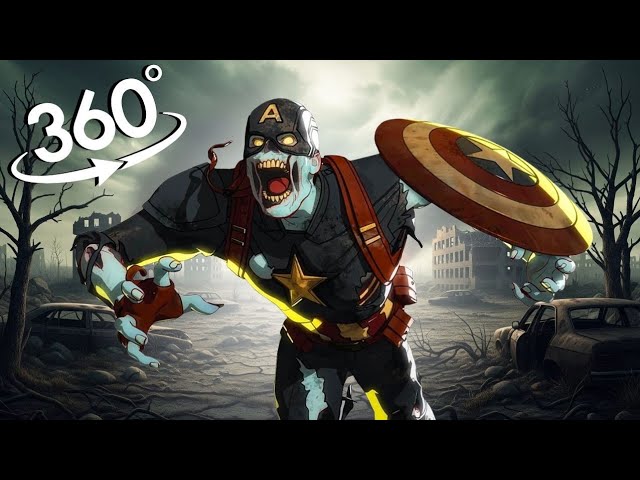 Can you find MARVEL ZOMBIE'S in 360° VR | 4K ( ZOMBIE CAPTAIN AMERICA)