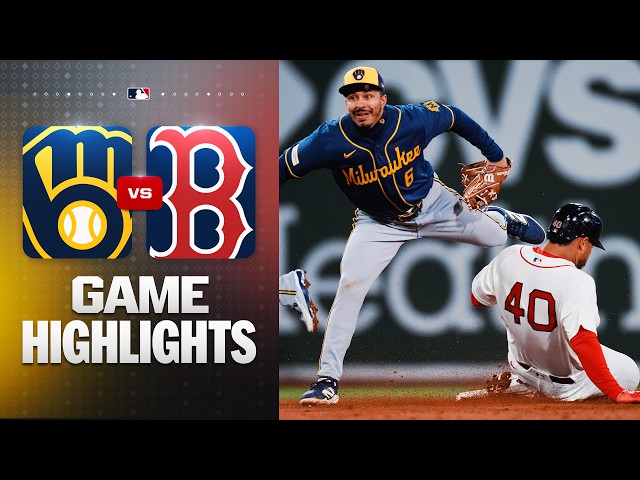 Brewers vs. Red Sox Game Highlights (4/6/26) | MLB Highlights