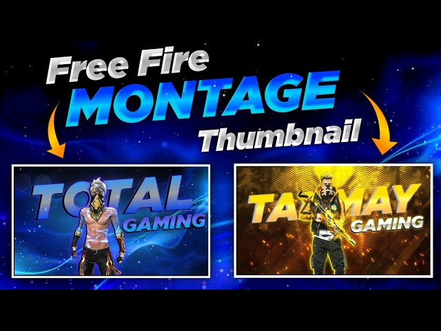 How To Make Free Fire Montage Thumbnail In Pixllab ⚡||Free Fire Gaming Thumbnail Tutorials