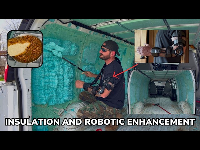 Apocalyptic Van Build Part 4 Final Insulation and Robotic Enhancements