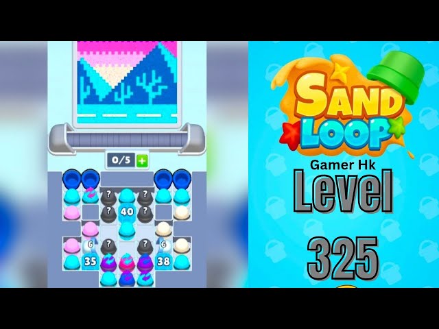 Sand loop level 325 hard level Walkthrough Solution 