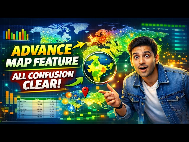 Excel Map Feature Explained | Advance Map Feature | Data Visualization Made Easy