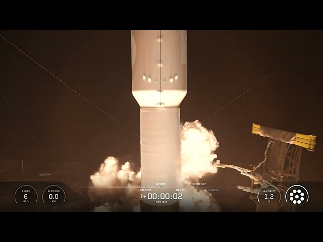 LIFTOFF! SpaceX GPS III SV09 from Cape Canaveral, Florida