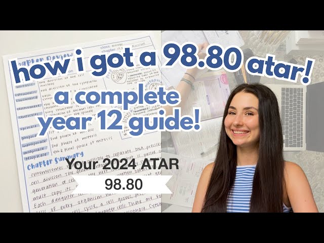How I Got A 98.80 ATAR and Dux | My Ultimate Year 12 Success Guide + Study Tips!