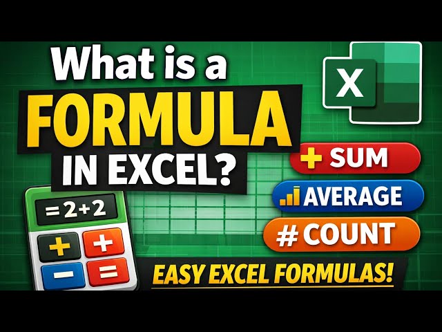 What is Formula in Excel? | SUM, AVERAGE & COUNT Explained