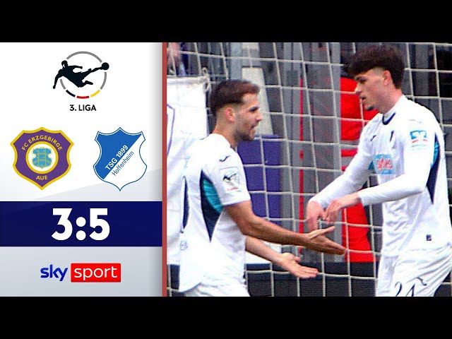 8(!) Tore und Rote Karte! | Erzgebirge Aue - TSG Hoffenheim II | Highlights - 3. Liga 2025/26