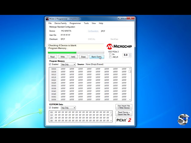 How to load HEX file in PIC microcontroller using PICkit2