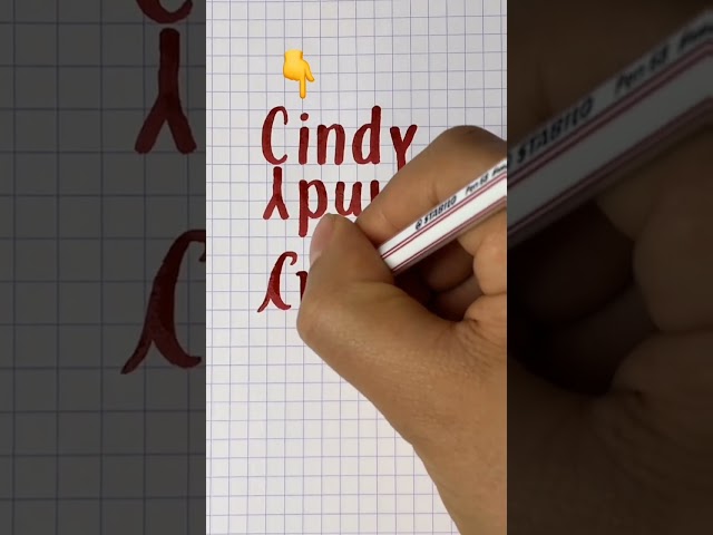 Do you see why this Cindy ambigram works?