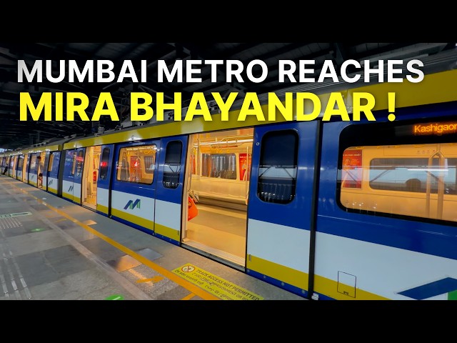 Mumbai Metro Line 9 First Day First Journey | Mumbai Metro Goes Beyond Mumbai !  Mira Road Metro