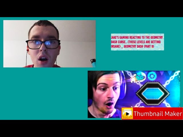 Jake's Gaming Reacting To THE GEOMETRY DASH CURSE.. (These levels are getting insane) GDash (Part 9)