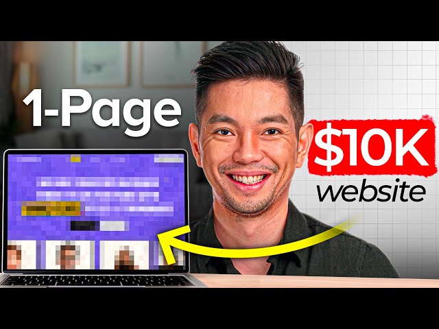 How to Create a $10,000 Website with Only 1 PAGE (AI + NO CODE)