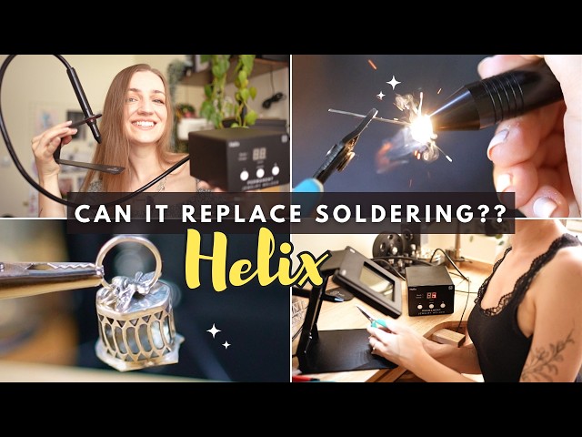 How to Use JEWELRY WELDER: Repairs, Jump Rings, Welding With Gems. Helix Welder