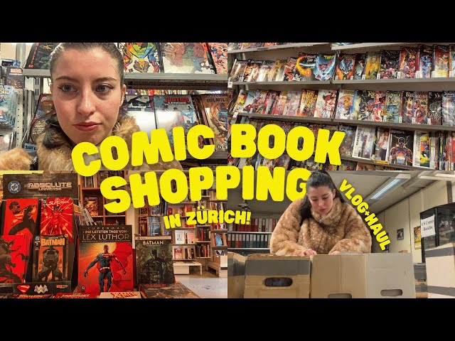 GOING COMIC BOOK SHOPPING IN ZÜRICH + haul and vlog