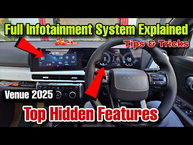 Hyundai Venue 2025 Infotainment System Full Explained 🔥 Hidden Features, Tips & Tricks!
