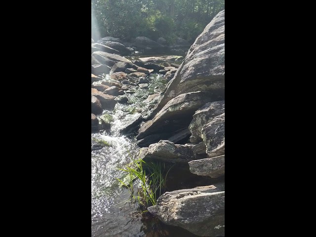 Rocky stream in Canada at Crooked Slide