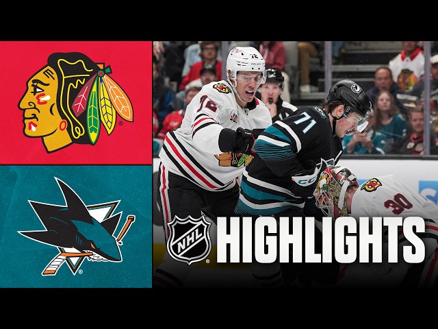 Blackhawks vs. Sharks | NHL Highlights | April 06, 2026