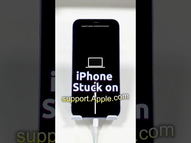 Fix iPhone Stuck on "Support.Apple.com" #recoverymode