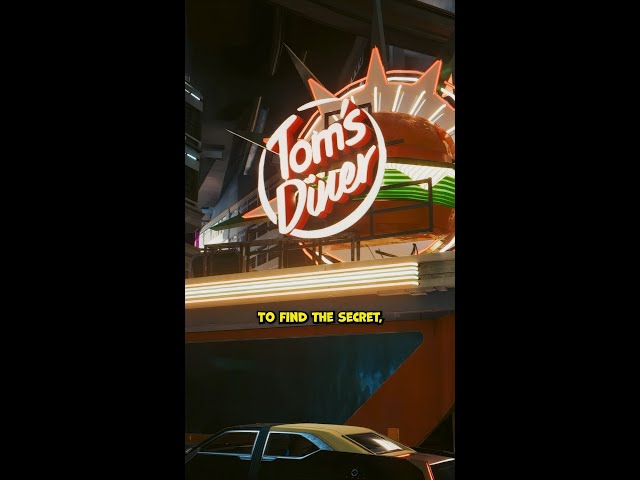This Hidden Secret You Missed at Tom's Diner in Cyberpunk #cyberpunk2077