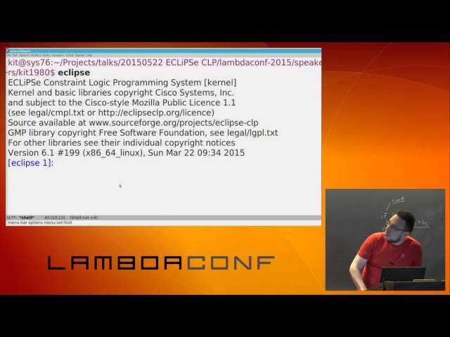 LambdaConf 2015 - Introduction to Constraint Logic Programming   Sergii Dymchenko