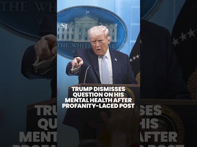 Trump on his mental health after profanity-laced Truth Social post