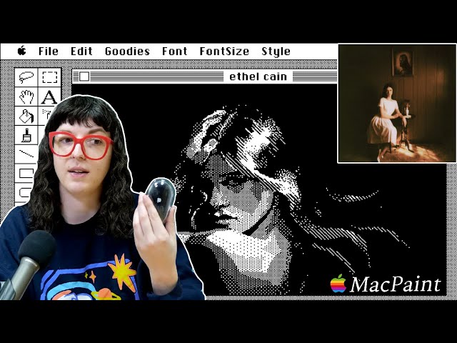 Can I Paint Ethel Cain in an Art Program from 1984 (MacPaint)?