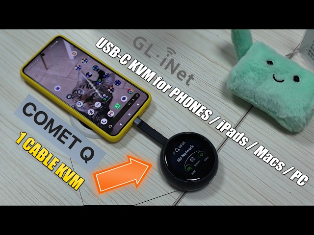 Gl.iNet Comet Q Revealed - A Remote 1 USB KVM for Your Phone, iPad, Macbook and PC
