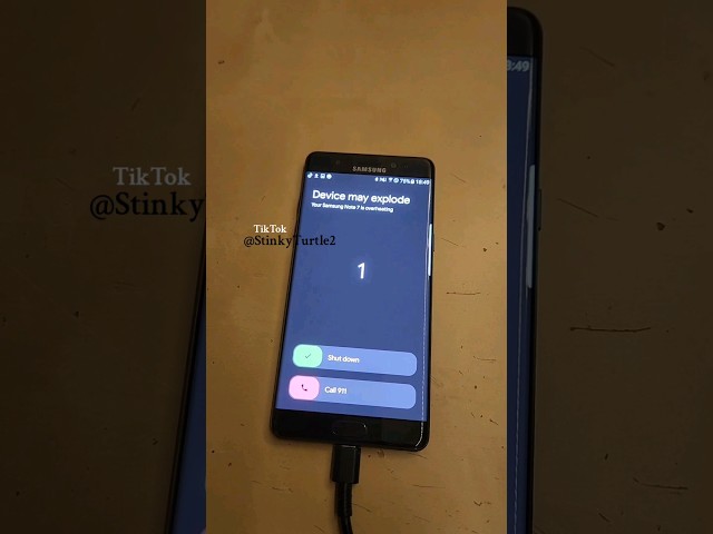 Note 7 #alert#alertnotification#overheating#note7#Samsung#stinkyturtle2#phone #Android#iPhone#Apple