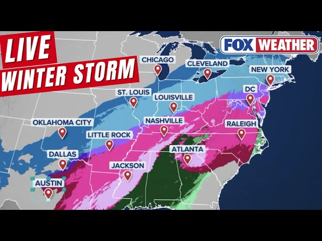 LIVE Coverage Tracking Historic Winter Storm, 40+ States See Snow, Ice Up To Northeast | FOX Weather