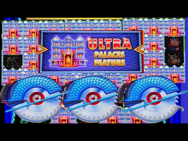 I Hit The Ultra Palaces Feature!! 2 Hand Pays On Huff N Even More Puff Grand - MAX BET