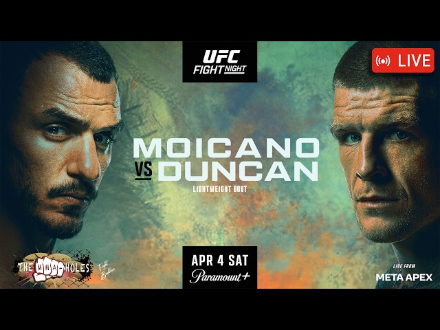 🔴UFC FIGHT NIGHT: RENATO MOICANO x CHRIS DUNCAN | LIVE STREAM