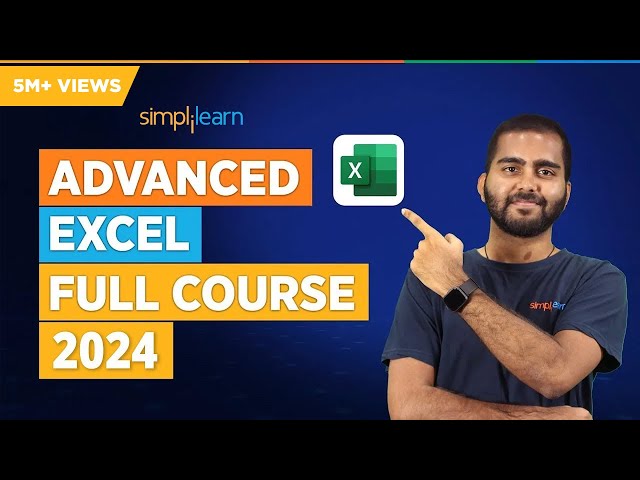 Advanced Excel Full Course 2026 | Excel Tutorial For Beginners | Excel Training | Simplilearn