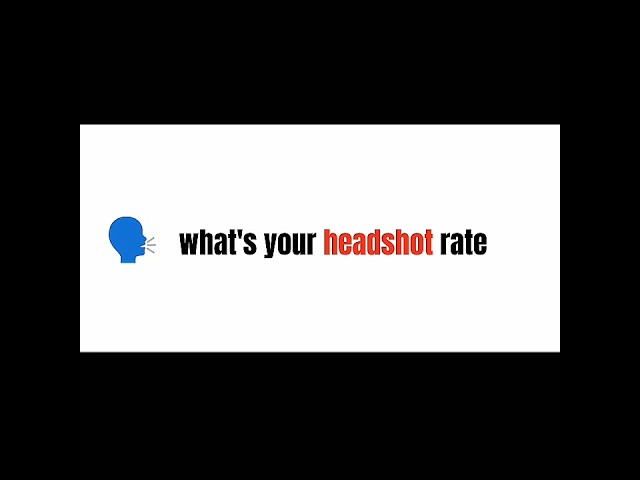 what's your headshot rate?                     #shorts#headshot