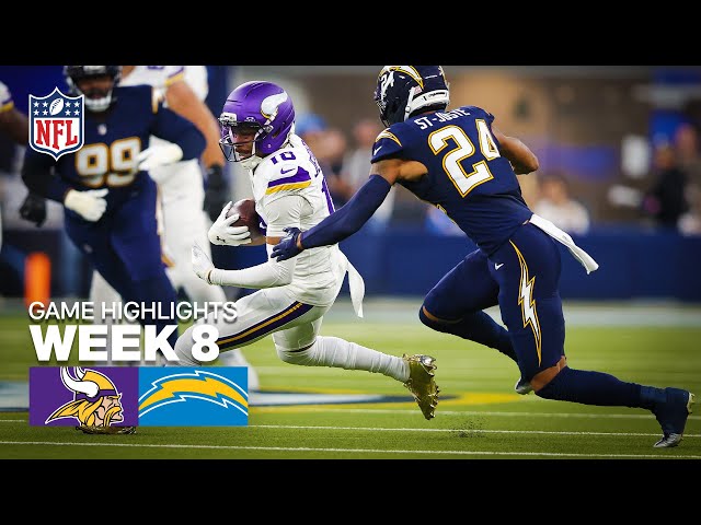 Minnesota Vikings vs Los Angeles Chargers Game Highlights | 2025 NFL Season Week 8
